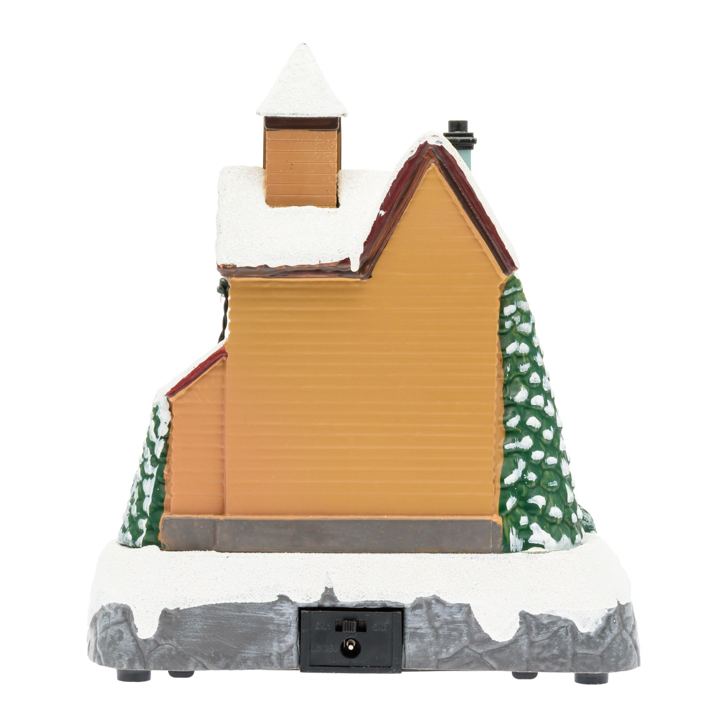 Christmas Village, Christmas Tree and Santa on Ladder, Miniature Train h 21.5 cm, with Christmas Music 7 Christmas Village, Christmas Tree and Santa on Ladder, Miniature Train h 21.5 cm, with Christmas Music 7