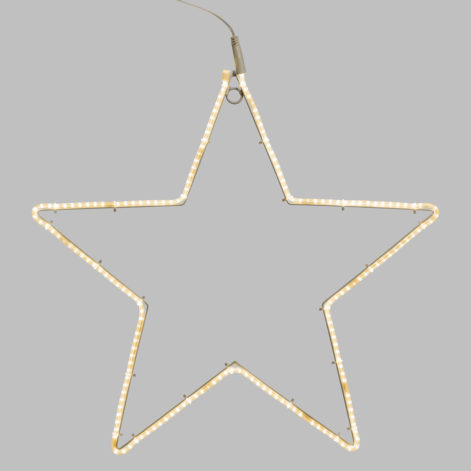 Estrella tubo ultraluminoso Ø 55 cm, led blanco cálido 5 Estrella tubo ultraluminoso Ø 55 cm, led blanco cálido 5