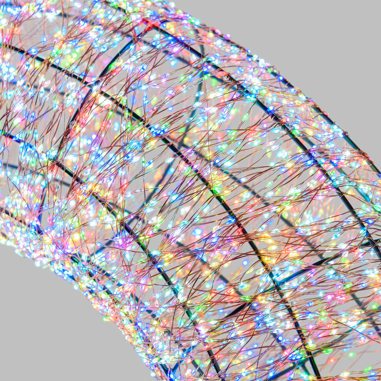 Corona 3D, Ø 110 cm, 15000 Micro led RGB cambiacolore, uso interno 6 Corona 3D, Ø 110 cm, 15000 Micro led RGB cambiacolore, uso interno 6