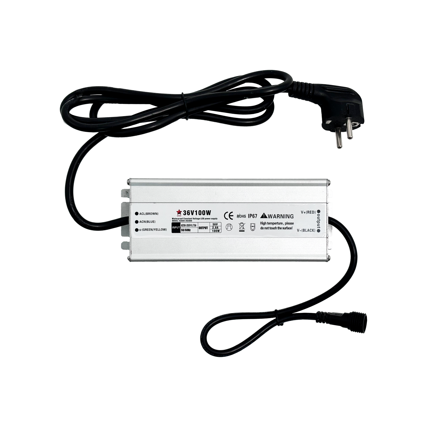 Transformer for decorative lights, 36 Volt, DC, Max 100 watt Transformer for decorative lights, 36 Volt, DC, Max 100 watt