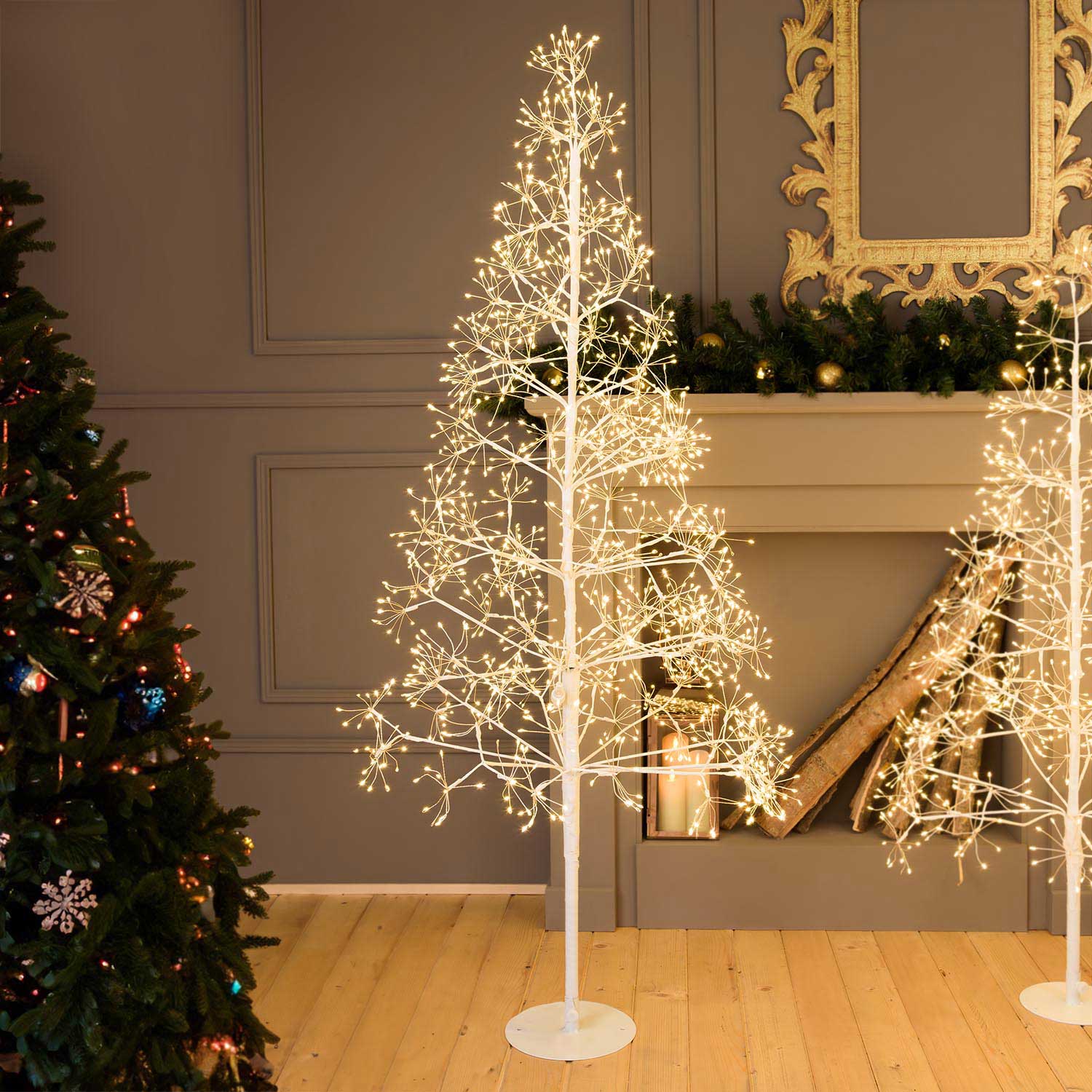 Arbre Blanc RICCO, h 1,5 cm, 1500 microled blanc chaud, intérieur Arbre Blanc RICCO, h 1,5 cm, 1500 microled blanc chaud, intérieur