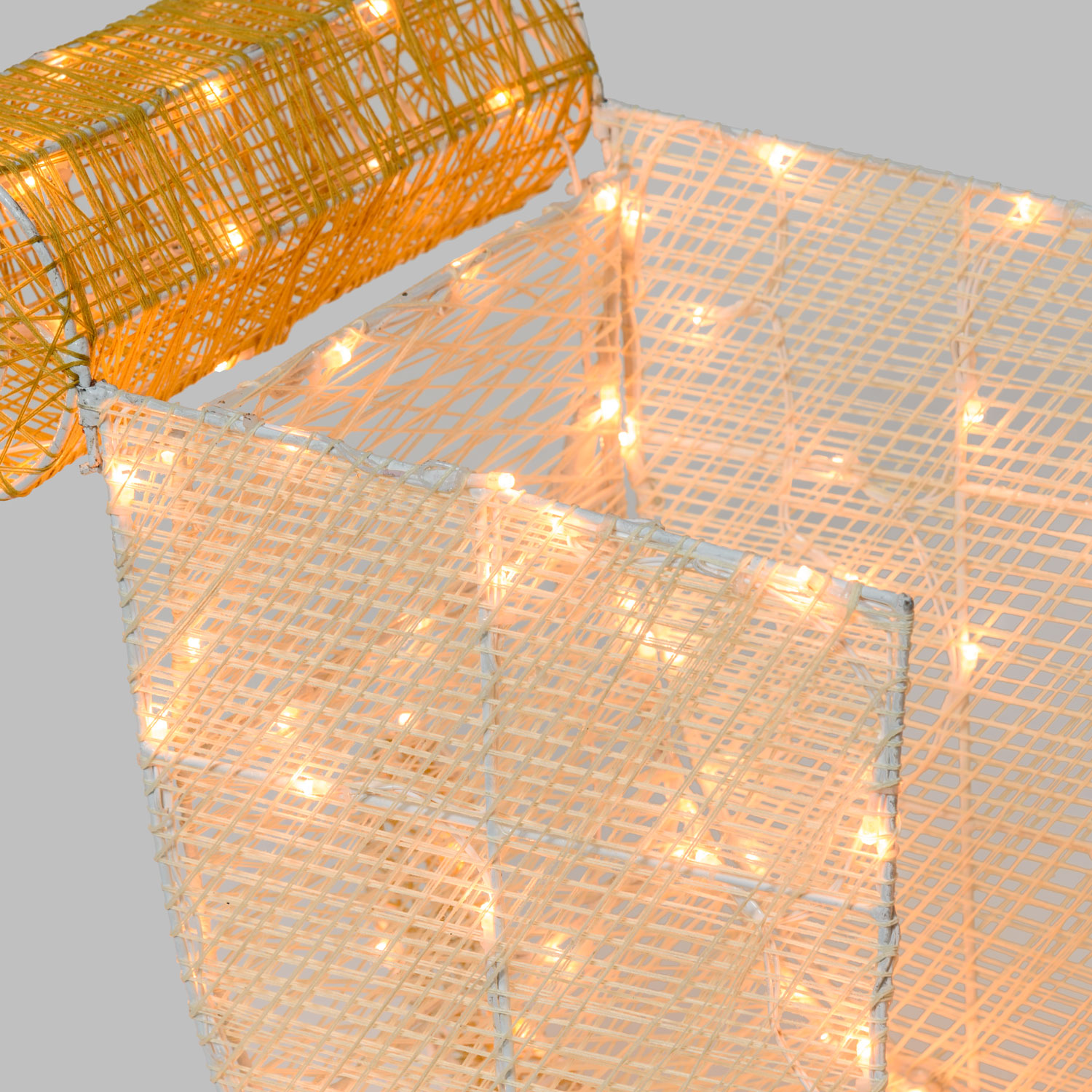 Slitta 3D Light Cream & Brown h 54 cm, 180 led bianco extra caldo 5 Slitta 3D Light Cream & Brown h 54 cm, 180 led bianco extra caldo 5