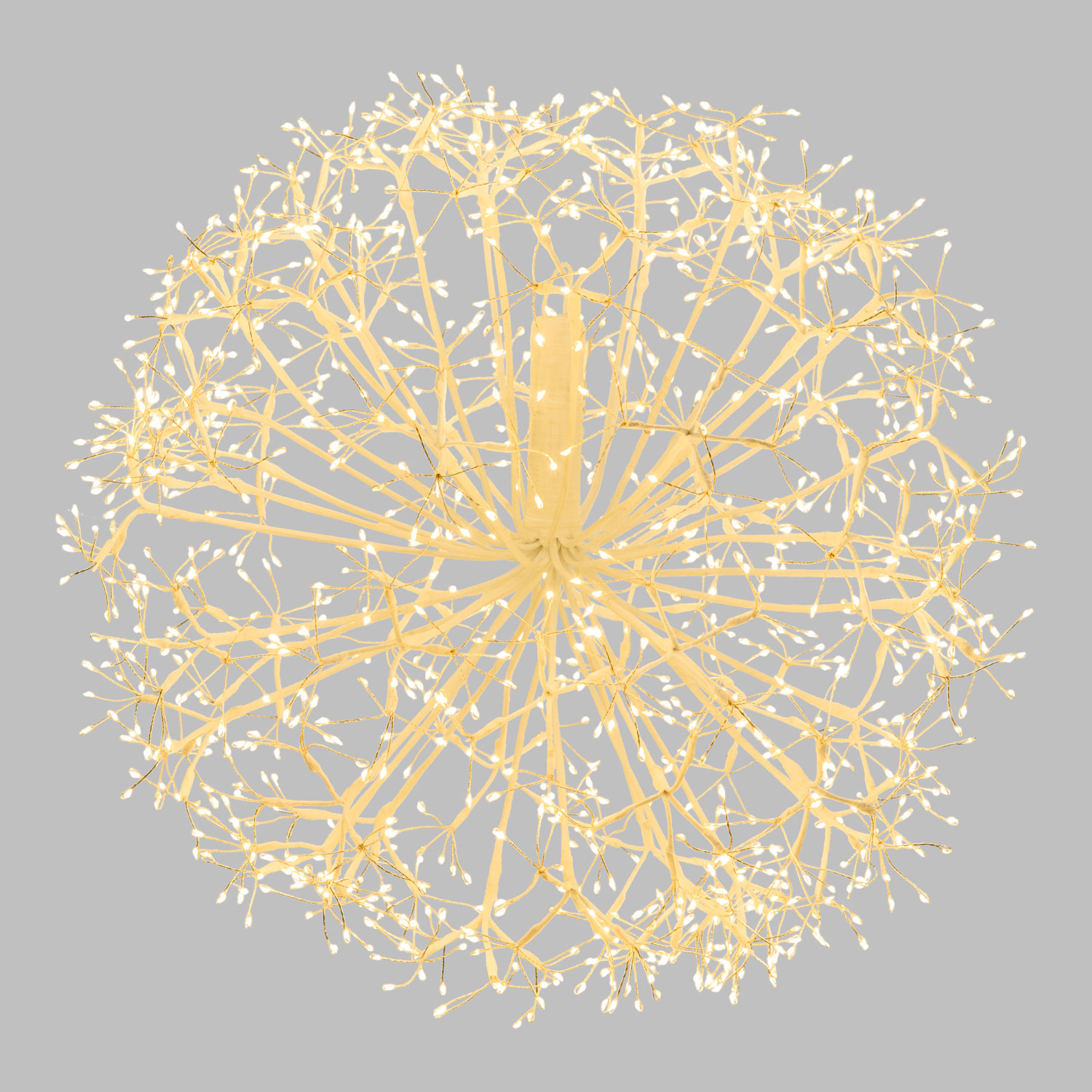 Sphère RICCO avec branches blanches, Ø 60 cm, 1200 microled blanc chaud, intérieur 8 Sphère RICCO avec branches blanches, Ø 60 cm, 1200 microled blanc chaud, intérieur 8