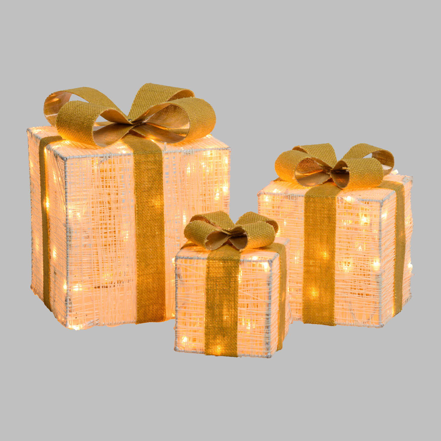 Set 3 Paquetes Regalo Light Cream & Brown, 120 led blanco extra cálido 7 Set 3 Paquetes Regalo Light Cream & Brown, 120 led blanco extra cálido 7