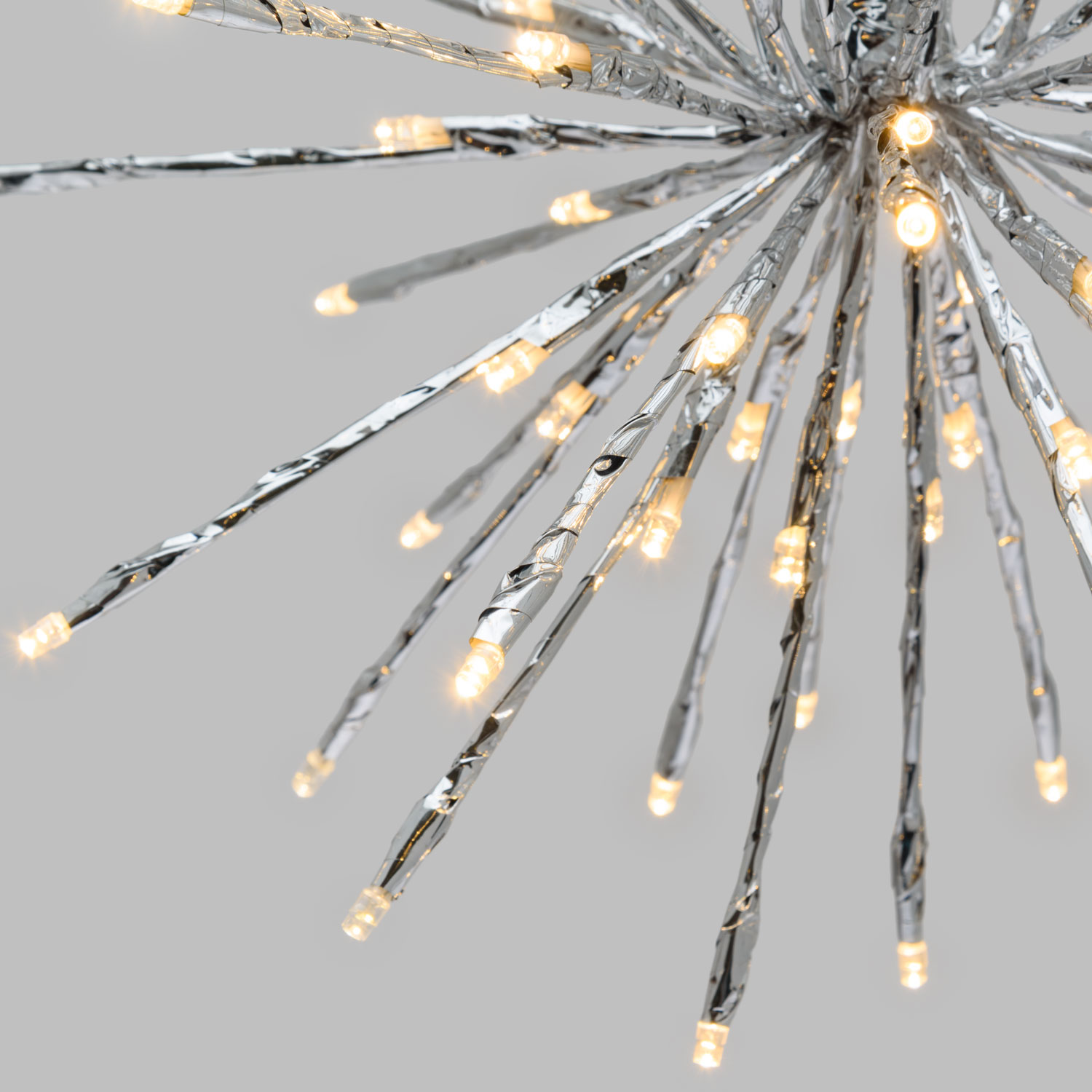 Silberner TWIGball, h 30 cm, 80 LEDs warmweiß 7 Silberner TWIGball, h 30 cm, 80 LEDs warmweiß 7
