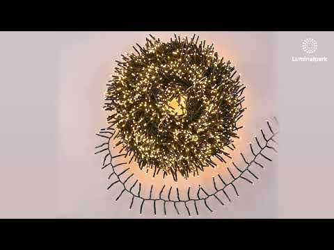 Catena Festone 45 m, 3000 miniled bianco caldo, cavo verde 2