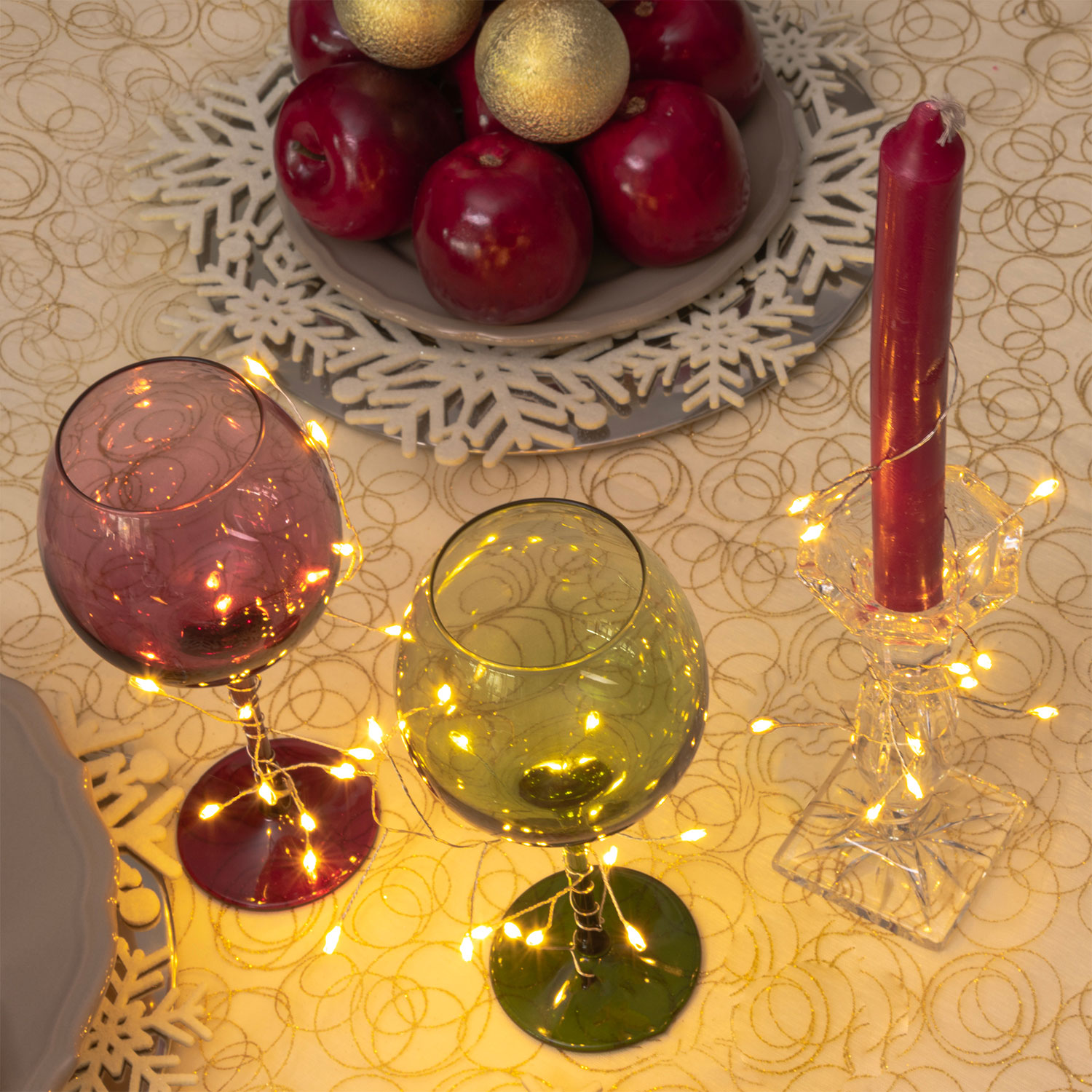 0,3 m, 15 Warm White Microled Battery String Lights, Silver Metal Wire 2 0,3 m, 15 Warm White Microled Battery String Lights, Silver Metal Wire 2