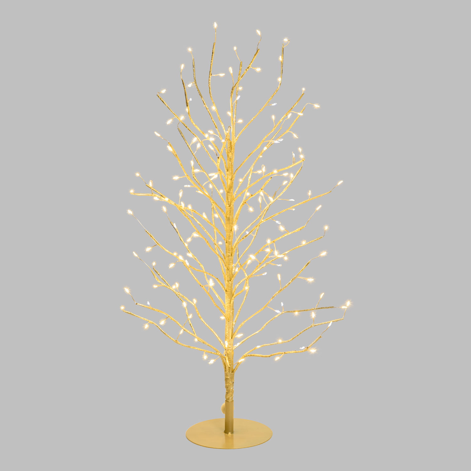 Lichtbaum Champagner 0,6 m, 160 warmweiße Mikro-LEDs und Kaltweiß, Innenbereich 6 Lichtbaum Champagner 0,6 m, 160 warmweiße Mikro-LEDs und Kaltweiß, Innenbereich 6