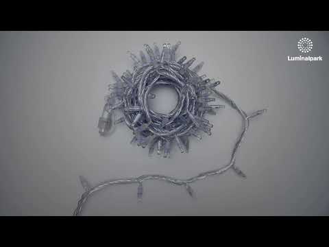 Lichterkette 10 m, 96 Maxi LEDs blau, transparentes Kabel, erweiterbar 2 Lichterkette 10 m, 96 Maxi LEDs blau, transparentes Kabel, erweiterbar 2