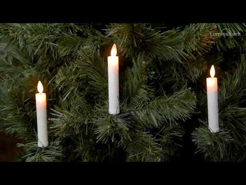 Set of 10 Battery Powered Tree candles, Moving Flame, Warm White Led 2 Set of 10 Battery Powered Tree candles, Moving Flame, Warm White Led 2