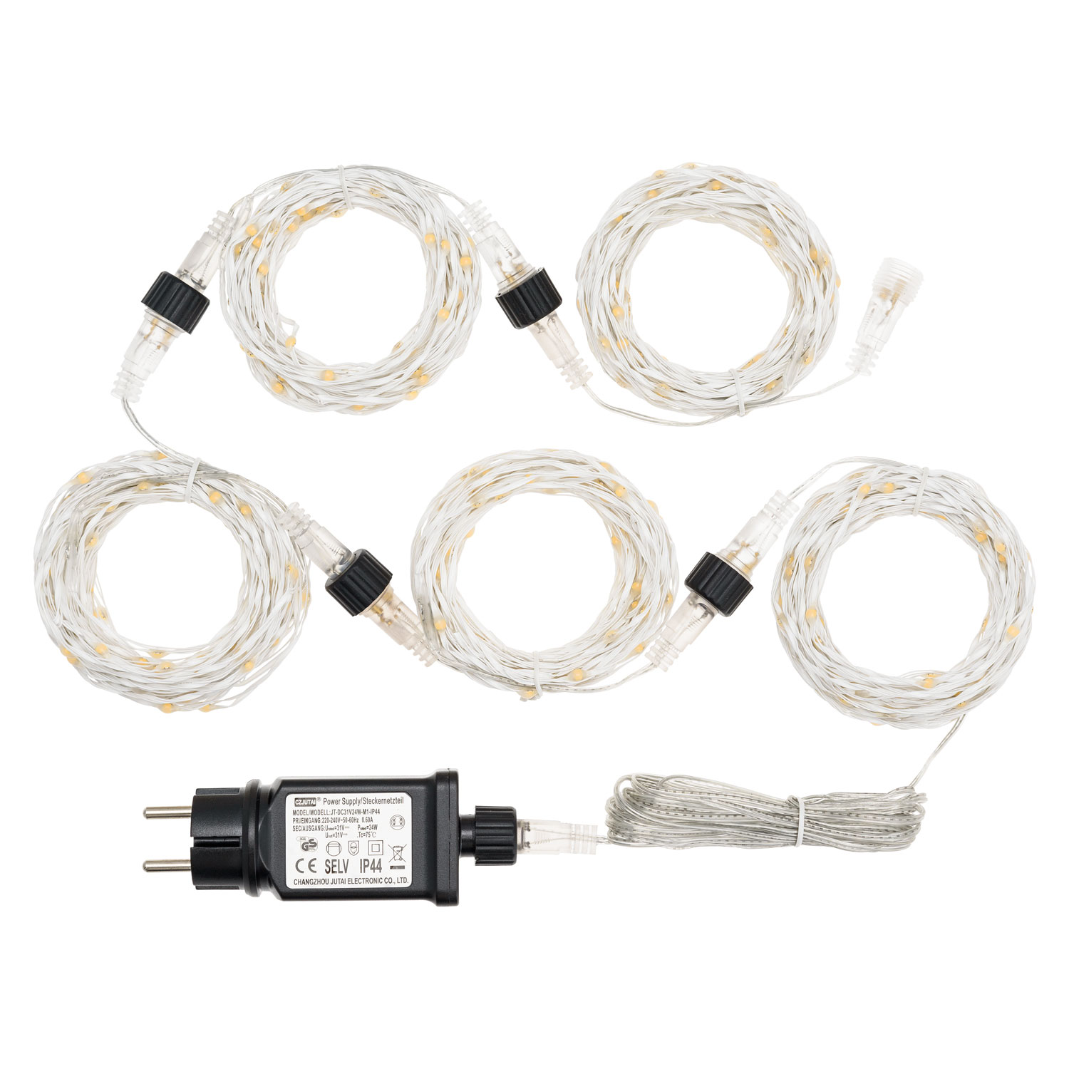 Guirlande lumineuse MicroLED de 50 m, 500 microled blanc chaud traditionnel 5 Guirlande lumineuse MicroLED de 50 m, 500 microled blanc chaud traditionnel 5