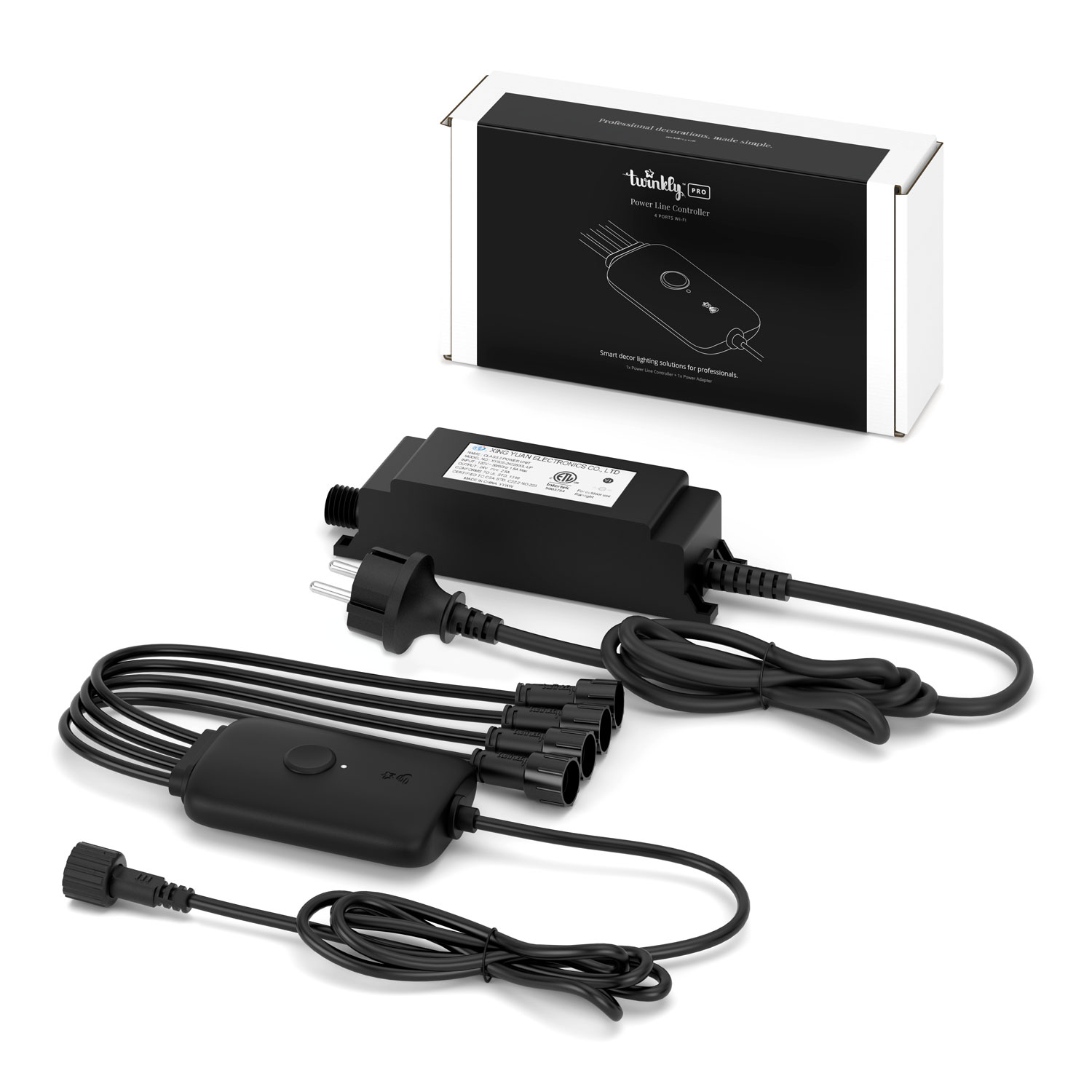 Twinkly Pro, WiFi Controller e Alimentatore, 4 porte 1 Twinkly Pro, WiFi Controller e Alimentatore, 4 porte 1