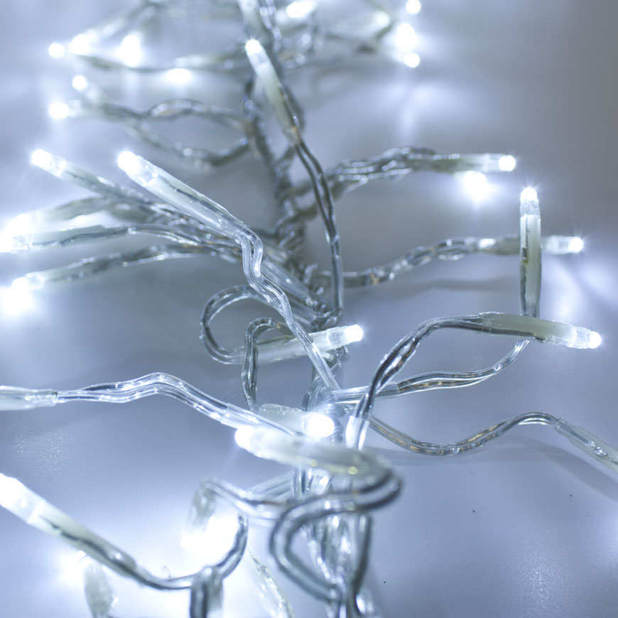12.5m 1100 White MiniLed Cluster String Lights 8 12.5m 1100 White MiniLed Cluster String Lights 8
