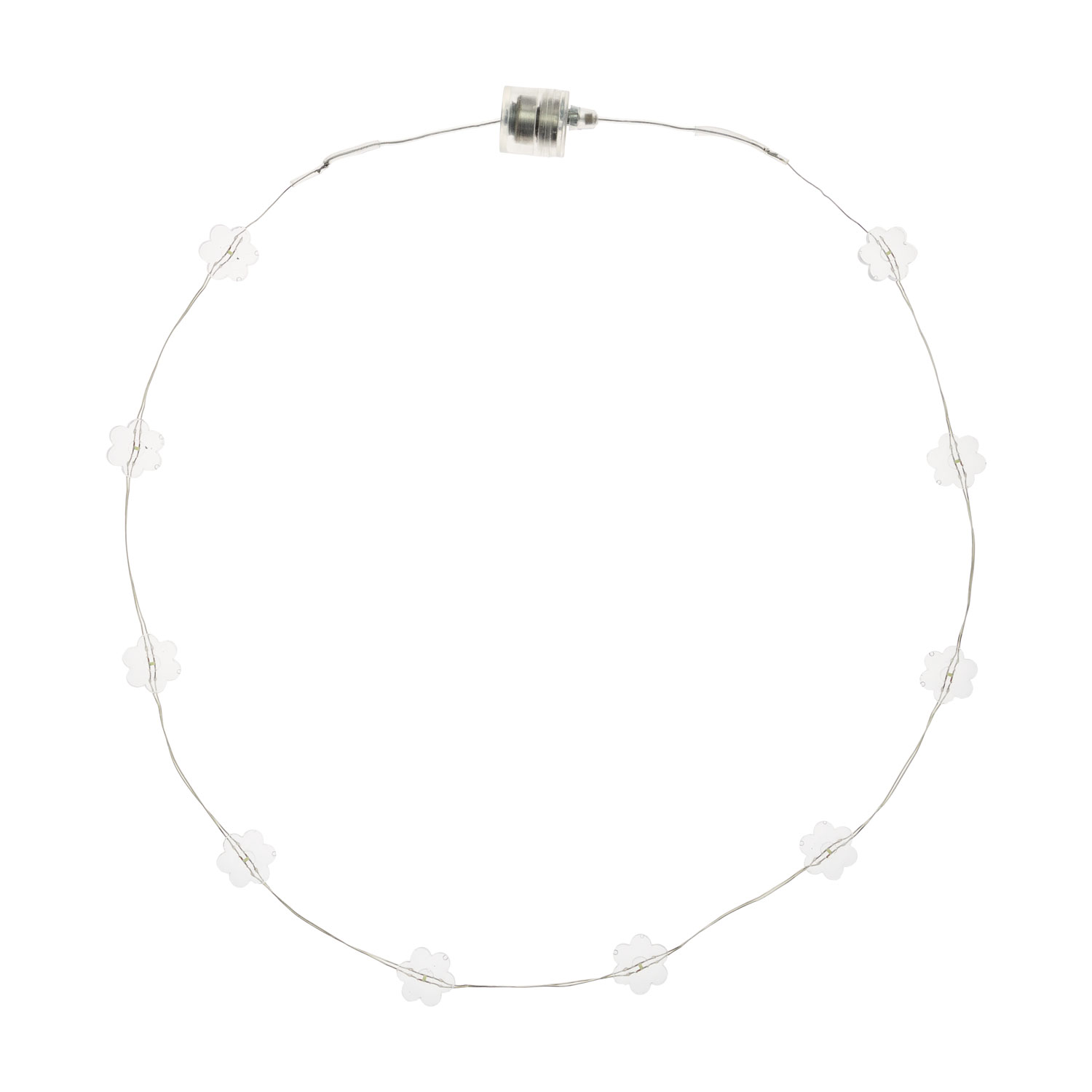 Collana Brilly 10 fiori led bianco freddo 4 Collana Brilly 10 fiori led bianco freddo 4