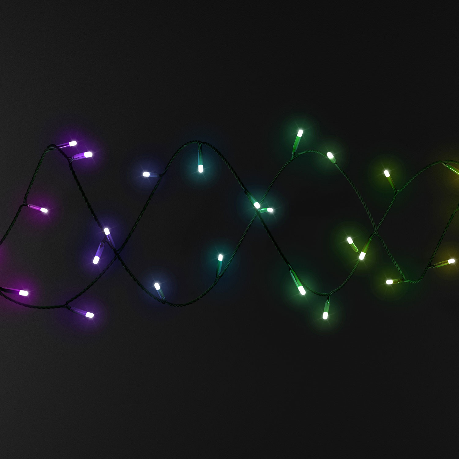 Guirlande Twinkly Plus RGB et Blanc chaud, 25 mètres, 250 Pixel Led, câble noir 3 Guirlande Twinkly Plus RGB et Blanc chaud, 25 mètres, 250 Pixel Led, câble noir 3