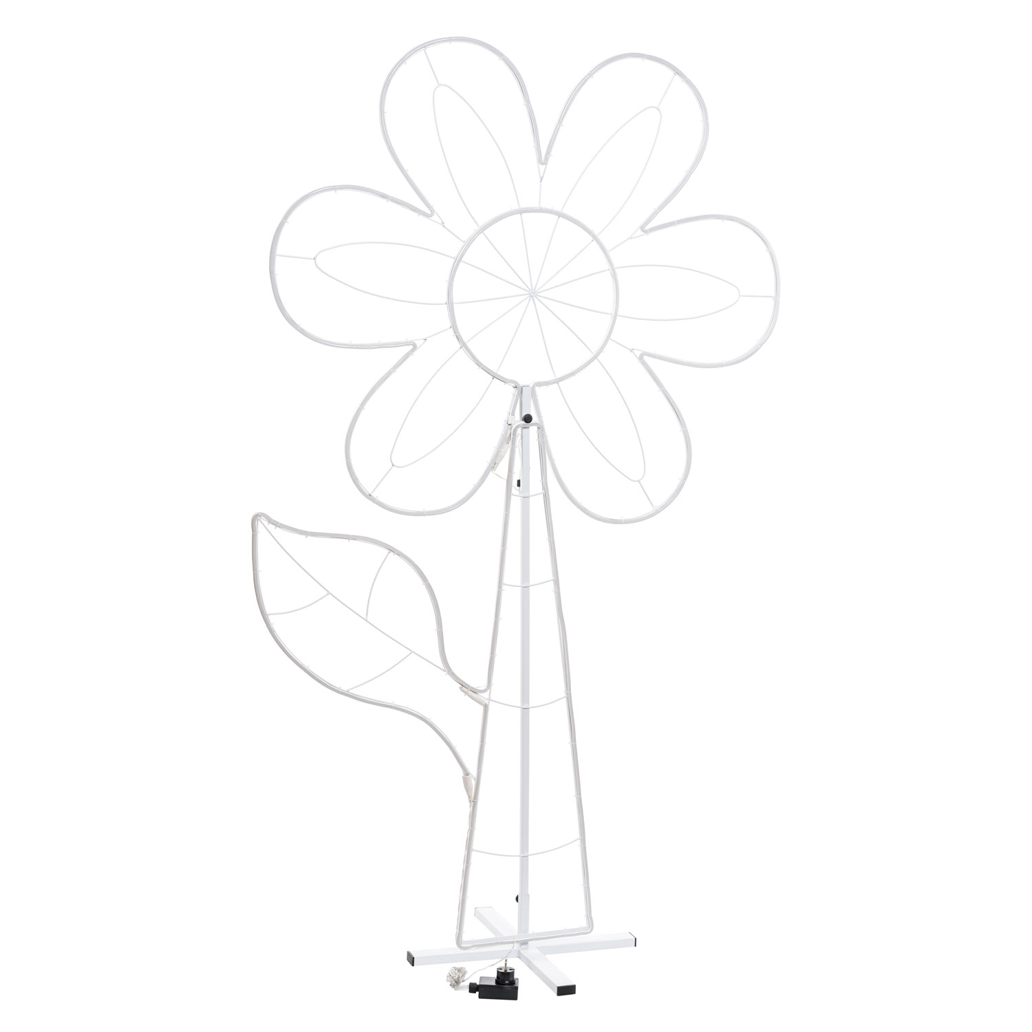 Flor luminosa led, 576 led blanco cálido y rosa, efecto neón 2 Flor luminosa led, 576 led blanco cálido y rosa, efecto neón 2