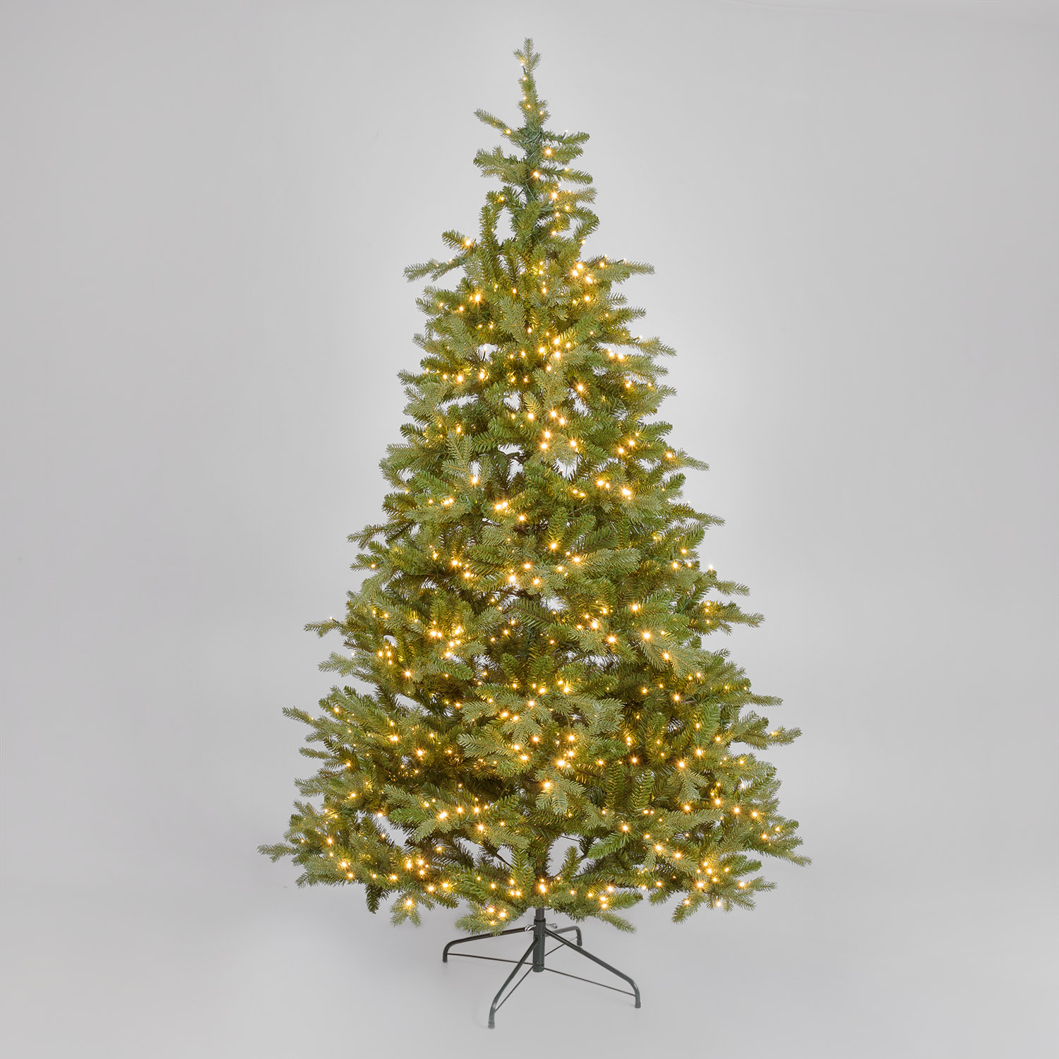 Árbol Alpino de pino artificial 240 cm, 710 led integrados blanco cálido