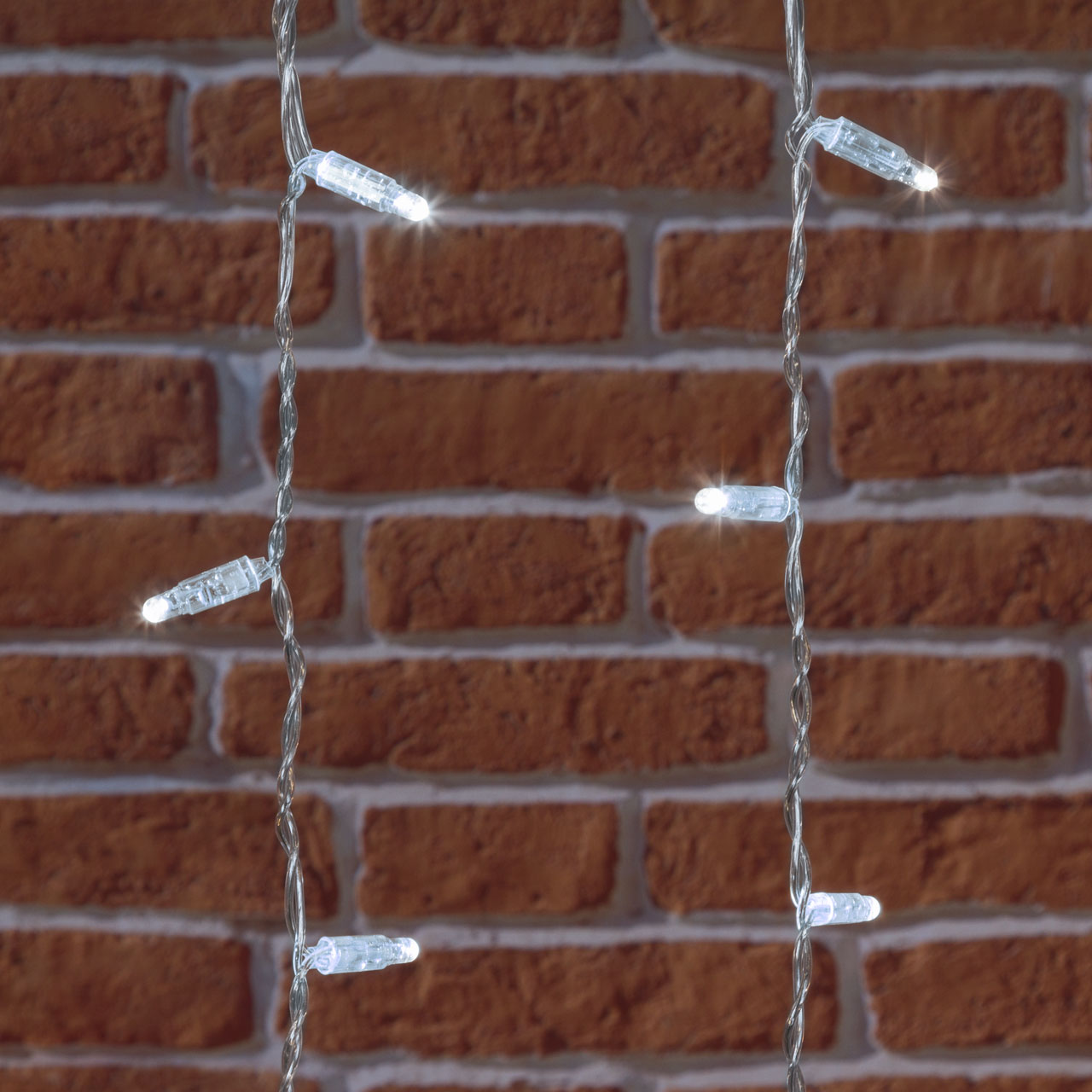 Lichtervorhang 1 x h 2 m, 96 Maxi LEDs kaltweiß, transparentes Kabel, erweiterbar 3 Lichtervorhang 1 x h 2 m, 96 Maxi LEDs kaltweiß, transparentes Kabel, erweiterbar 3