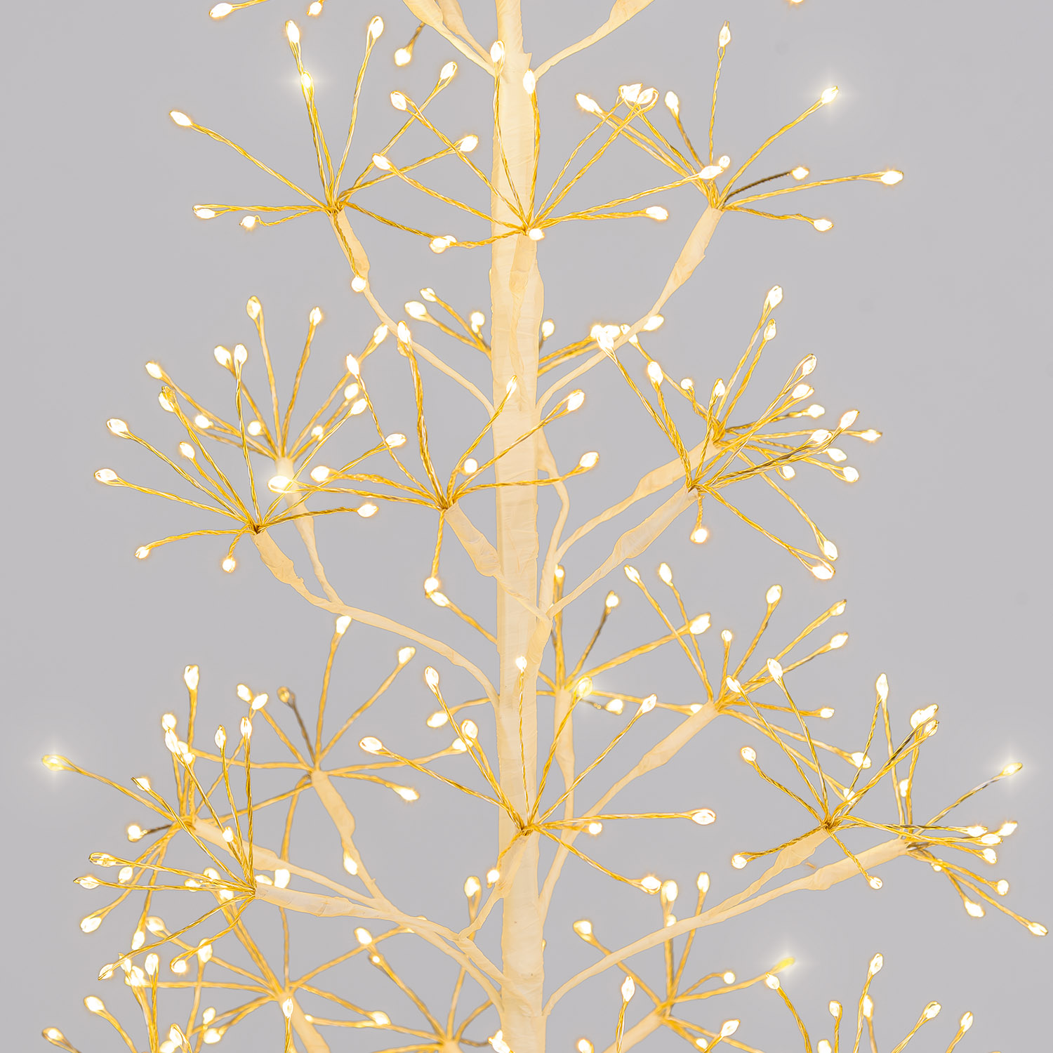 Árbol blanco h 0,60 m, 250 microled, blanco cálido, uso interior 2