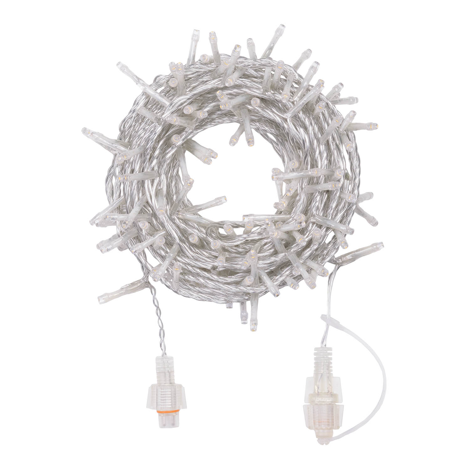 8m Warm White Connect+ String Lights, 160 LEDs, transparent cable, connectable 3 8m Warm White Connect+ String Lights, 160 LEDs, transparent cable, connectable 3