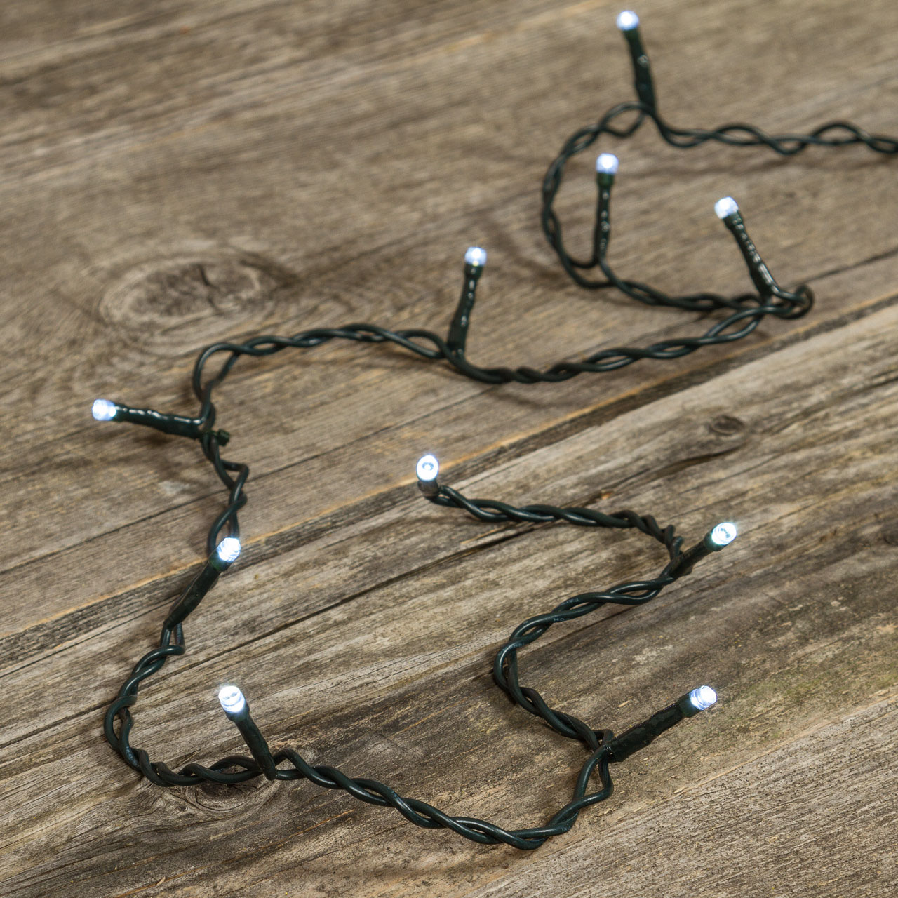 Lichterkette 1 m, 10 LEDs kaltweiß Lichterkette 1 m, 10 LEDs kaltweiß
