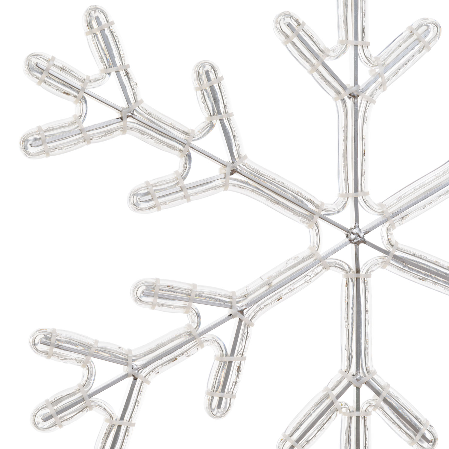 Cristallo di neve in tubo luminoso, 68 x 68 cm, 253 led bianco caldo 3 Cristallo di neve in tubo luminoso, 68 x 68 cm, 253 led bianco caldo 3