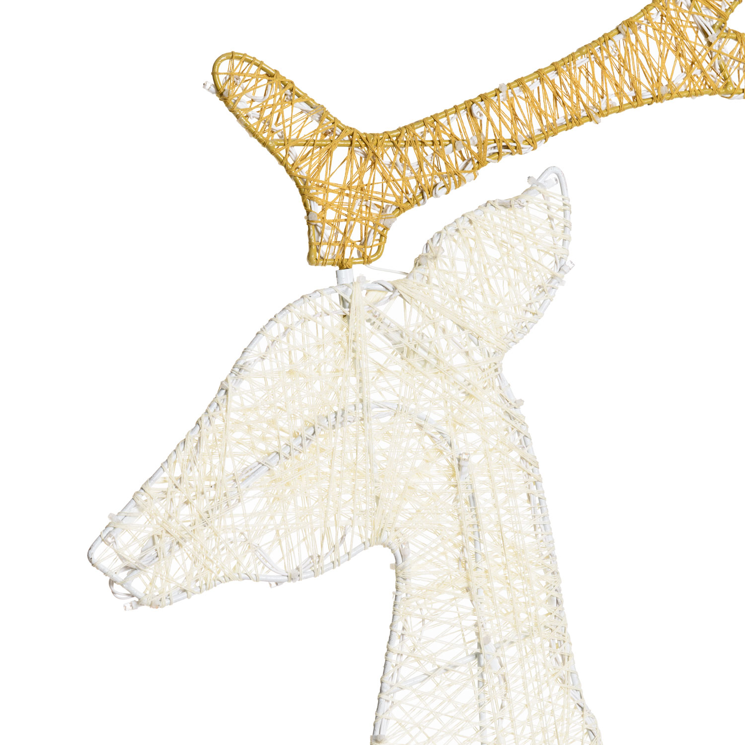 Renne 2D Light Crème et Marron h 143 cm, led blanc chaud traditionnel 5 Renne 2D Light Crème et Marron h 143 cm, led blanc chaud traditionnel 5