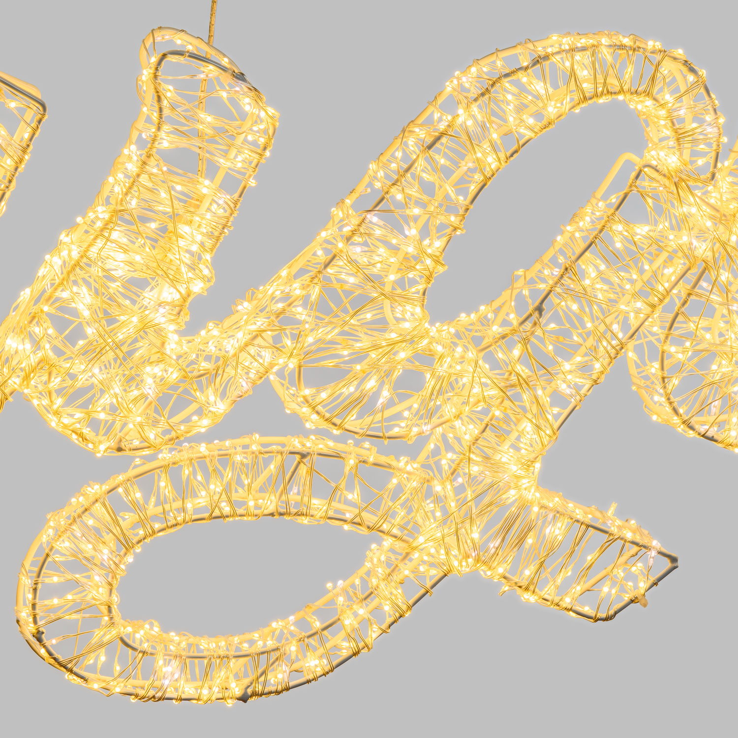 Écriture Auguri 3D Blanche, h 49 cm, 4000 Microled blanc chaud et froid 6 Écriture Auguri 3D Blanche, h 49 cm, 4000 Microled blanc chaud et froid 6