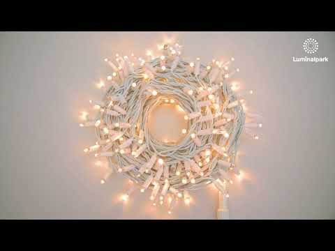 Lichterkette 20 m, 200 MaxiLEDs warmweiß, weißes Kabel 2 Lichterkette 20 m, 200 MaxiLEDs warmweiß, weißes Kabel 2