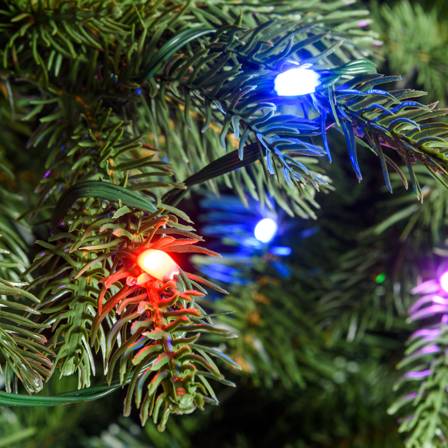 Albero di Natale Fiemme h. 230 cm, gocce di luce pixel led RGB e Bianco Caldo 15 Albero di Natale Fiemme h. 230 cm, gocce di luce pixel led RGB e Bianco Caldo 15