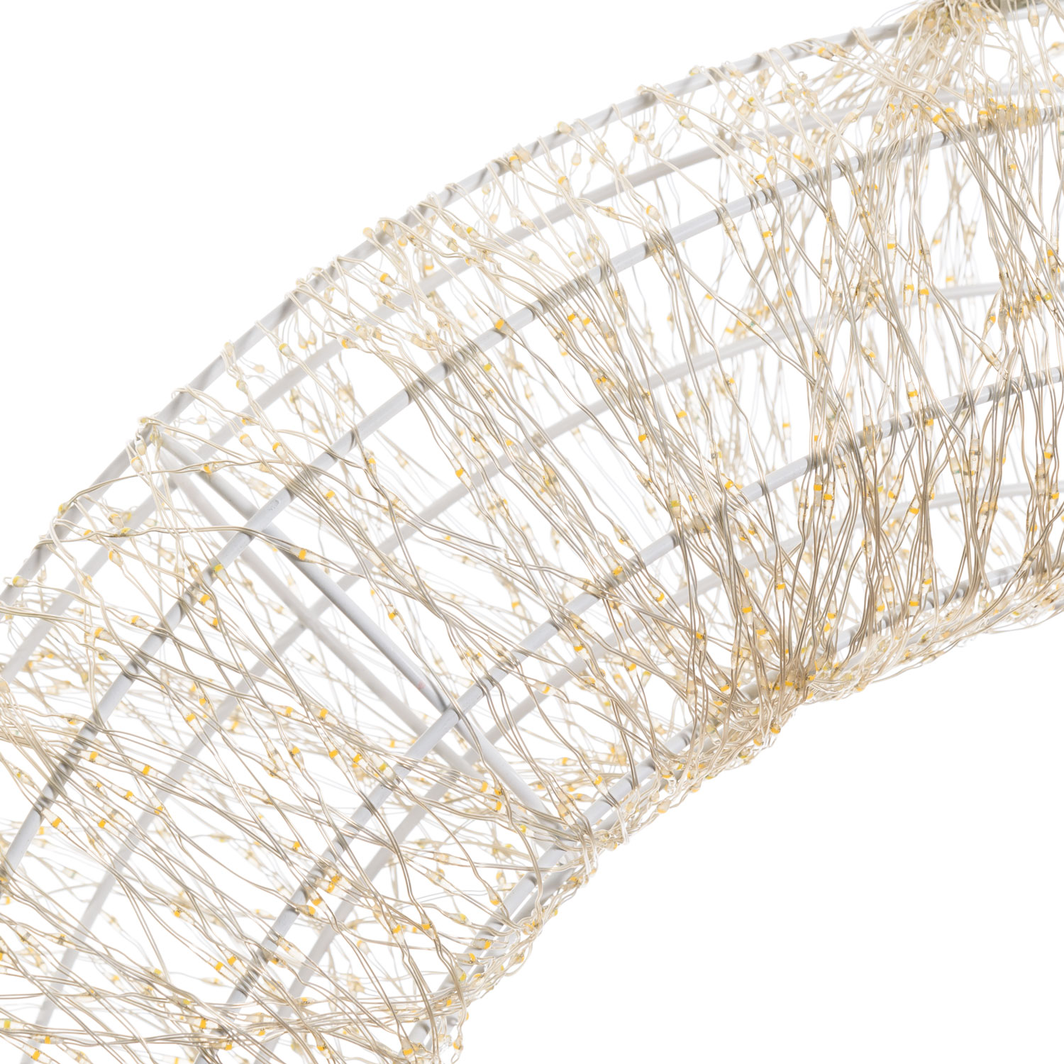 Couronne Blanche en 3D, Ø 75 cm, 6000 Microled haute densité blanc chaud et froid, utilisation en intérieur 5 Couronne Blanche en 3D, Ø 75 cm, 6000 Microled haute densité blanc chaud et froid, utilisation en intérieur 5