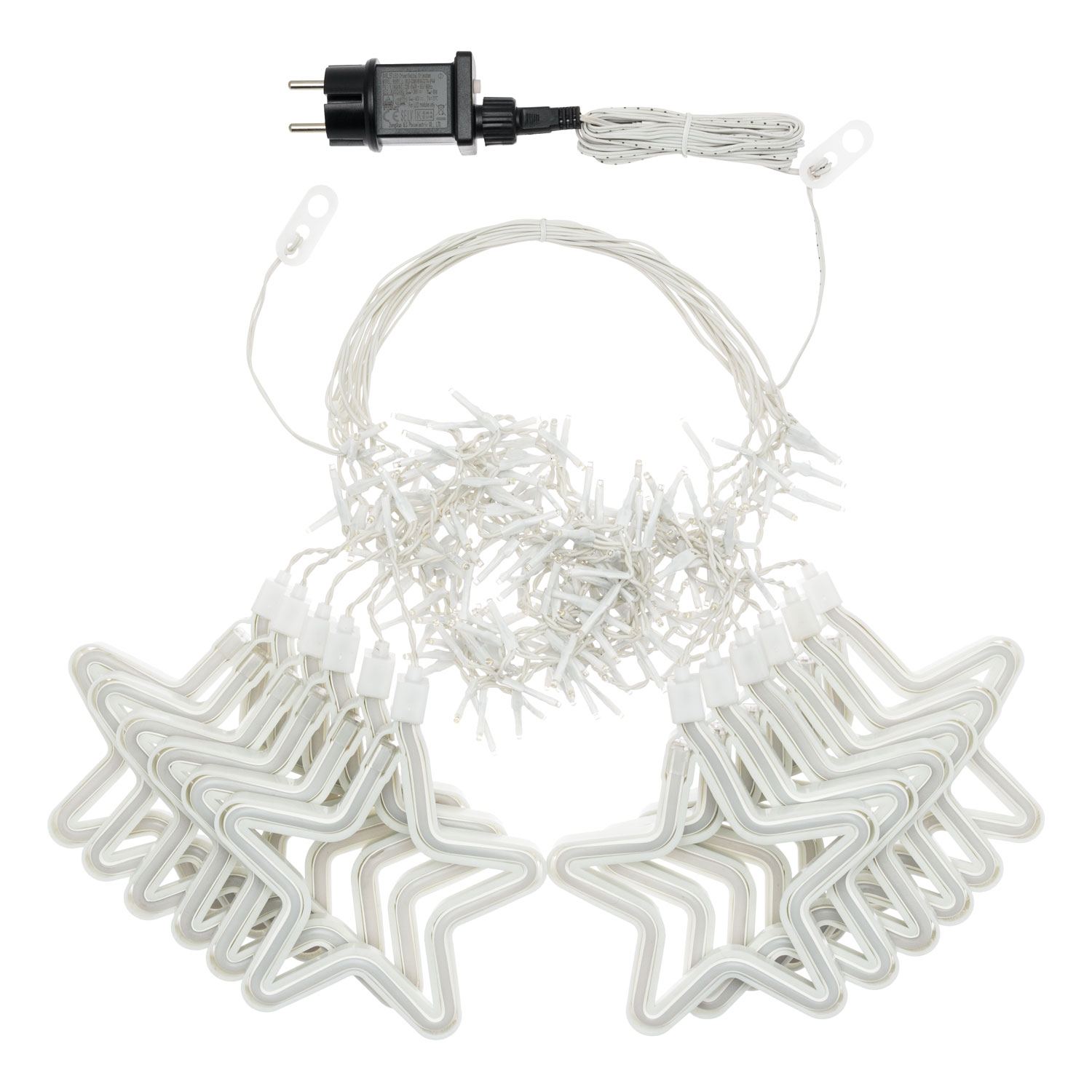 Stalactite led blanc froid avec étoiles led néon bleu, 3,6 x h 0,7 m 5 Stalactite led blanc froid avec étoiles led néon bleu, 3,6 x h 0,7 m 5