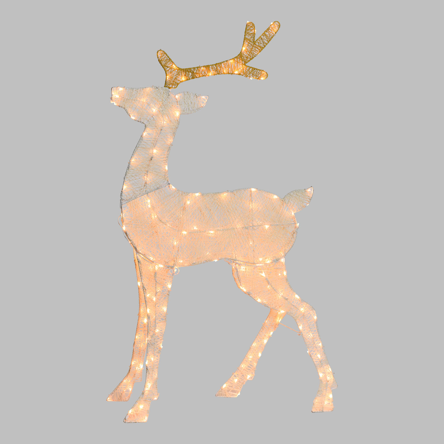2D Light Cream & Brown Rentier H 137 cm, 170 LEDs Extra Warmweiß 3 2D Light Cream & Brown Rentier H 137 cm, 170 LEDs Extra Warmweiß 3