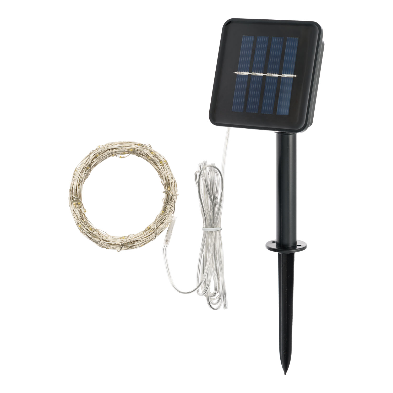 Solar Lichterkette 20 m, 200 MicroLEDs warmweiß 2 Solar Lichterkette 20 m, 200 MicroLEDs warmweiß 2