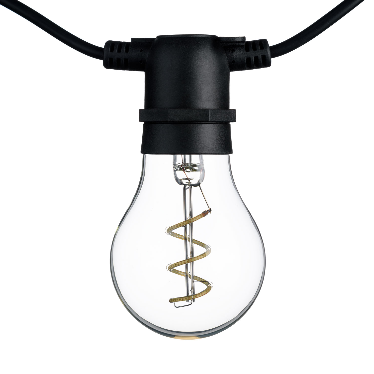 5 m Lichterkette, 10 LED Tropfenbirnen Ø 6 cm, Spiral Filament, blau, erweiterbar 3 5 m Lichterkette, 10 LED Tropfenbirnen Ø 6 cm, Spiral Filament, blau, erweiterbar 3