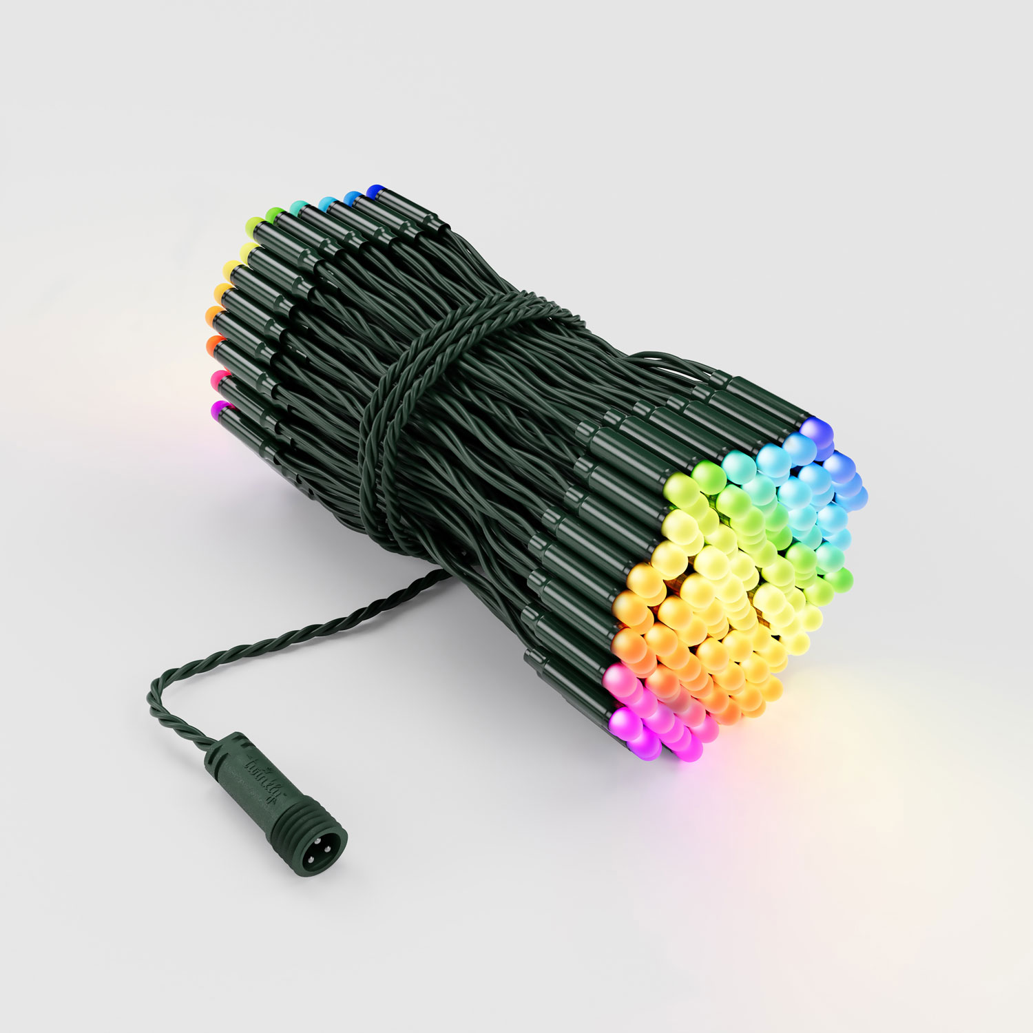 Twinkly Pro RGB Lichterkette 25 m, 250 LEDs, grünes Kabel Twinkly Pro RGB Lichterkette 25 m, 250 LEDs, grünes Kabel