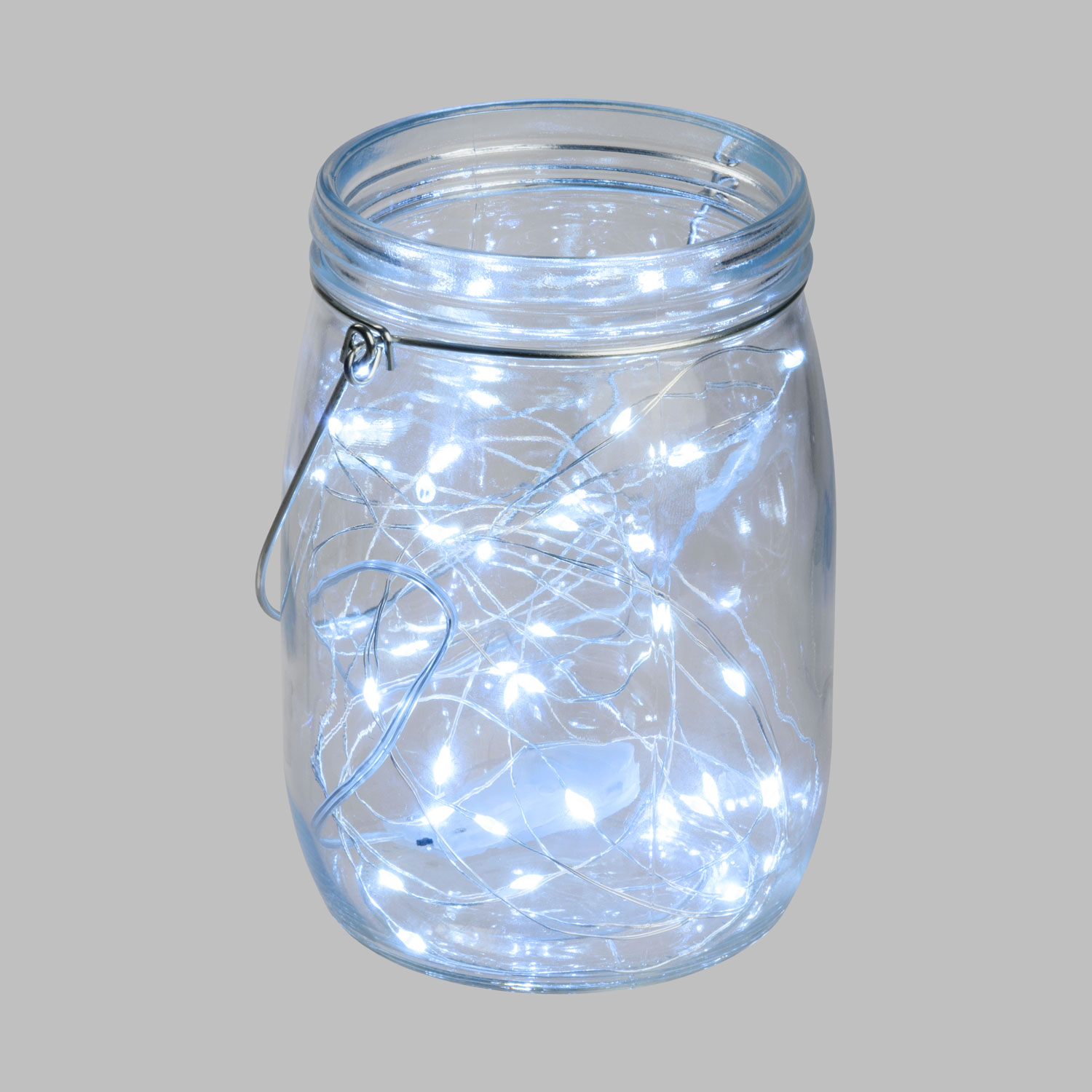Barattolo di vetro con 80 micro led bianco caldo e freddo 17 Barattolo di vetro con 80 micro led bianco caldo e freddo 17