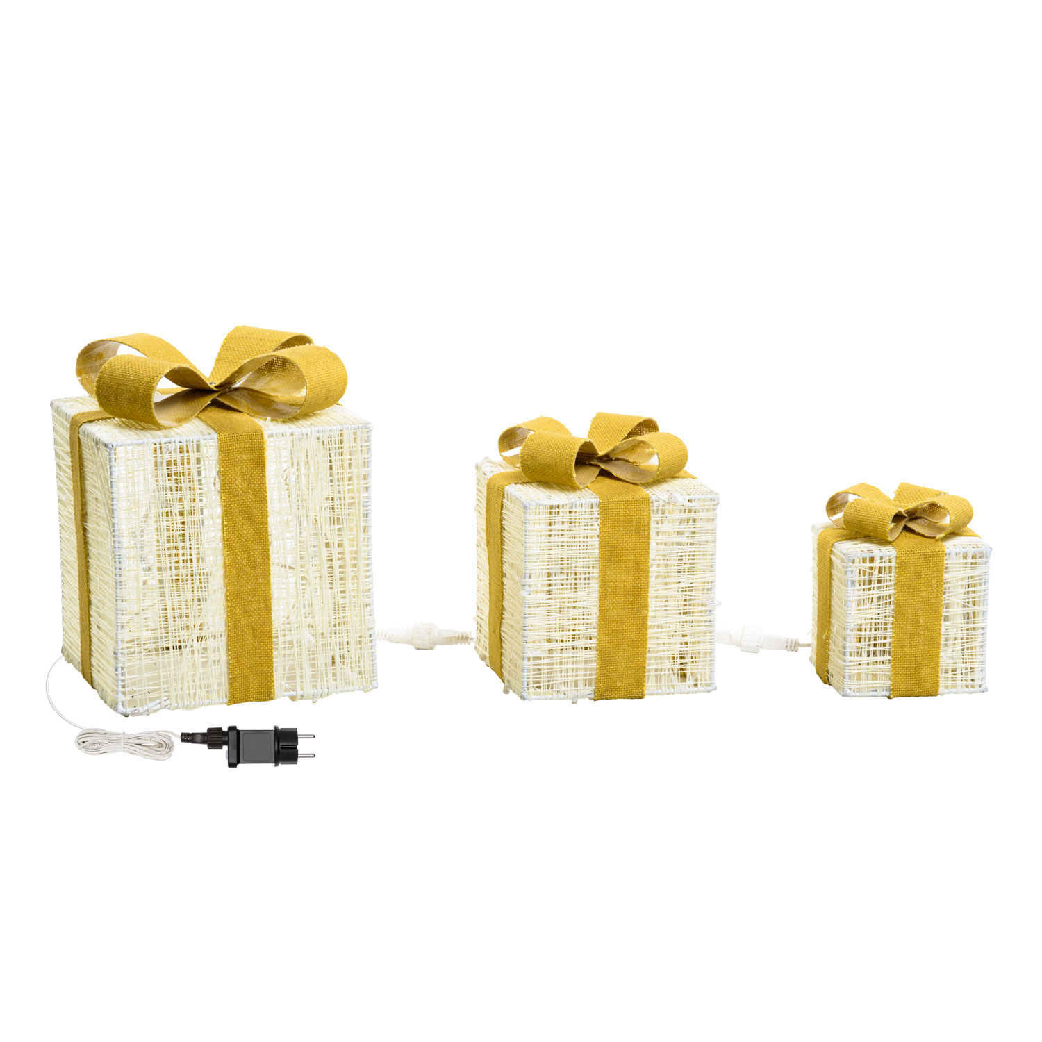 Set 3 Paquetes Regalo Light Cream & Brown, 120 led blanco extra cálido 3 Set 3 Paquetes Regalo Light Cream & Brown, 120 led blanco extra cálido 3