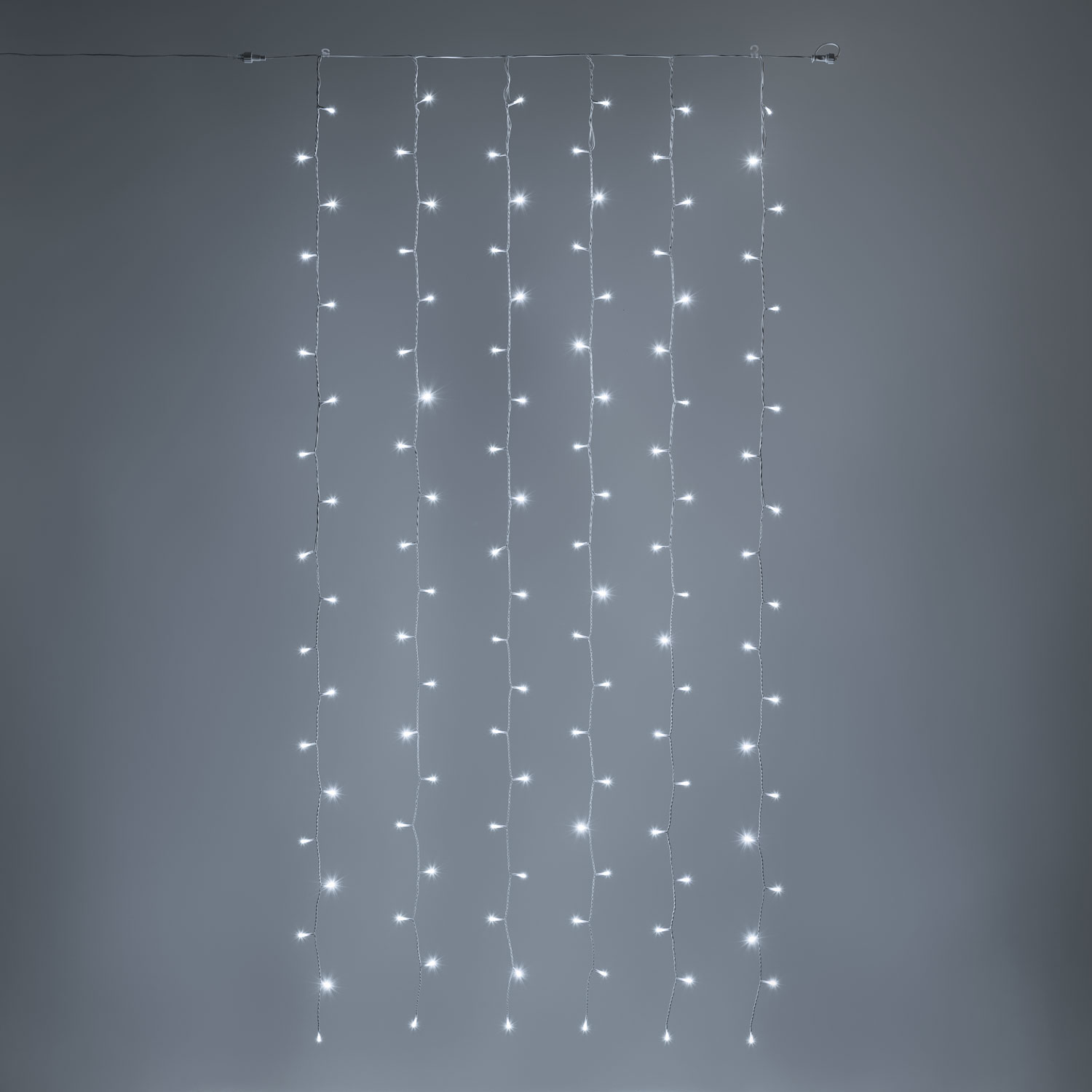 1 x h. 3 m Curtain Lights, 180 Cold White LEDs 1 x h. 3 m Curtain Lights, 180 Cold White LEDs