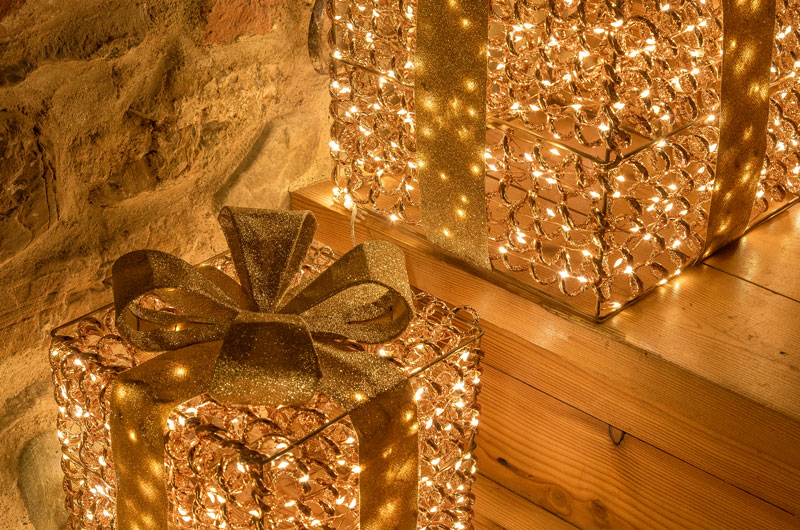 Figures lumineuses Rose Gold pour Noël 2026