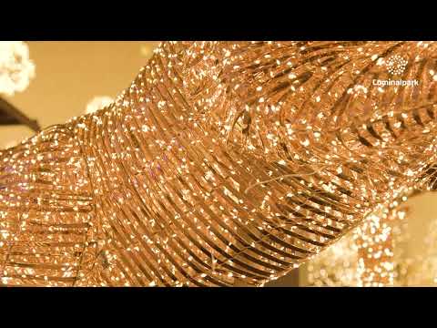 Renna Maxi a coste 3D Rose Gold, h 270 cm, 8300 microled bianco caldo 2