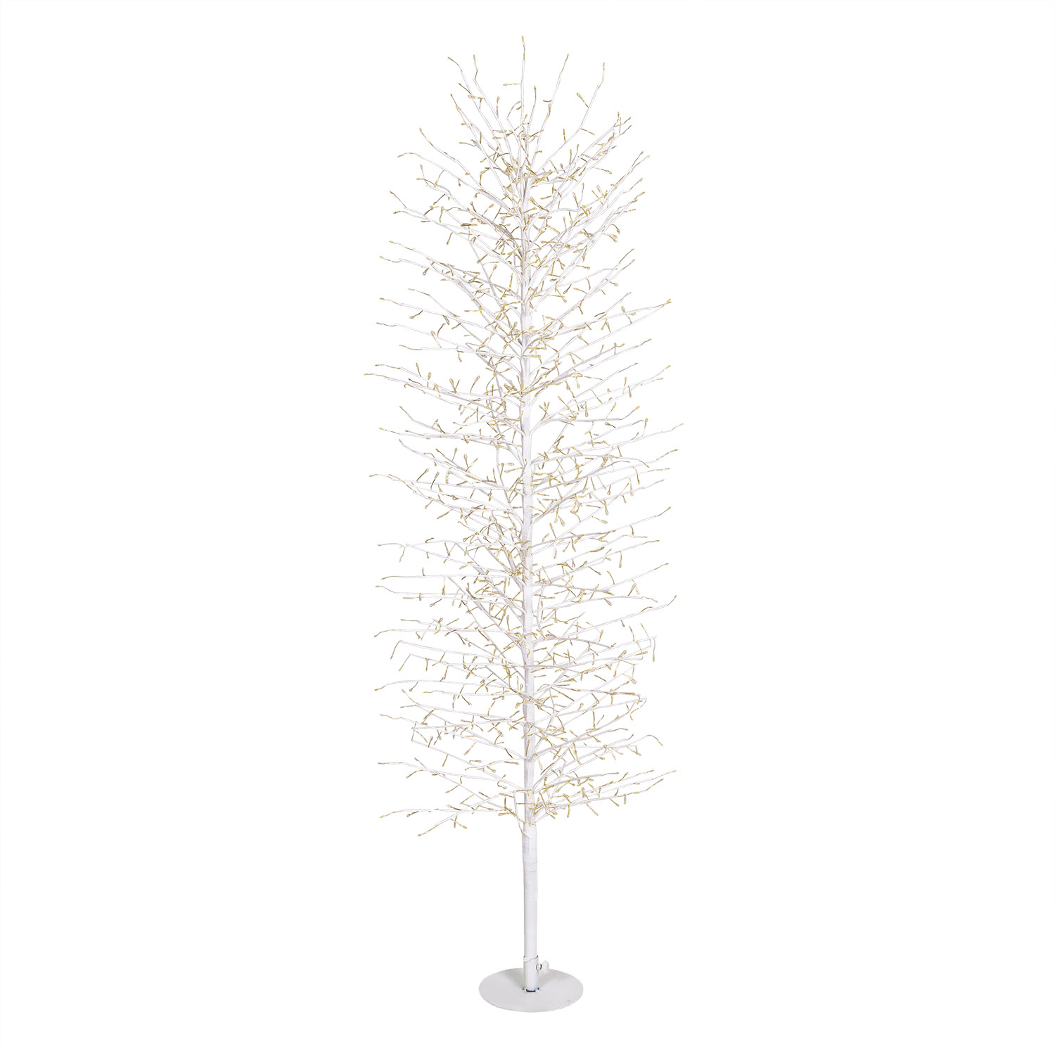  Árbol Slim Rama de Tilo blanco h 1,4 m, 1080 microled blanco cálido, uso interior 5