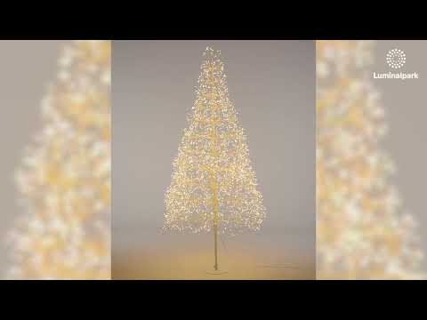 Weißer Baum RICCO, H 2,1 m, 3000 warmweiße Micro-LEDs, Innenbereich 2 Weißer Baum RICCO, H 2,1 m, 3000 warmweiße Micro-LEDs, Innenbereich 2