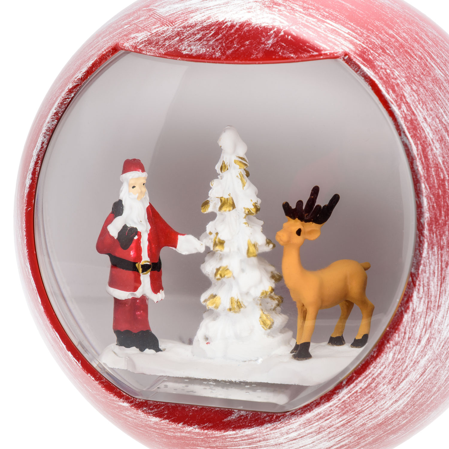 Sphärische rote LED Weihnachtslaterne mit Wasser gefüllt, h 16 cm, warmweiß 6 Sphärische rote LED Weihnachtslaterne mit Wasser gefüllt, h 16 cm, warmweiß 6