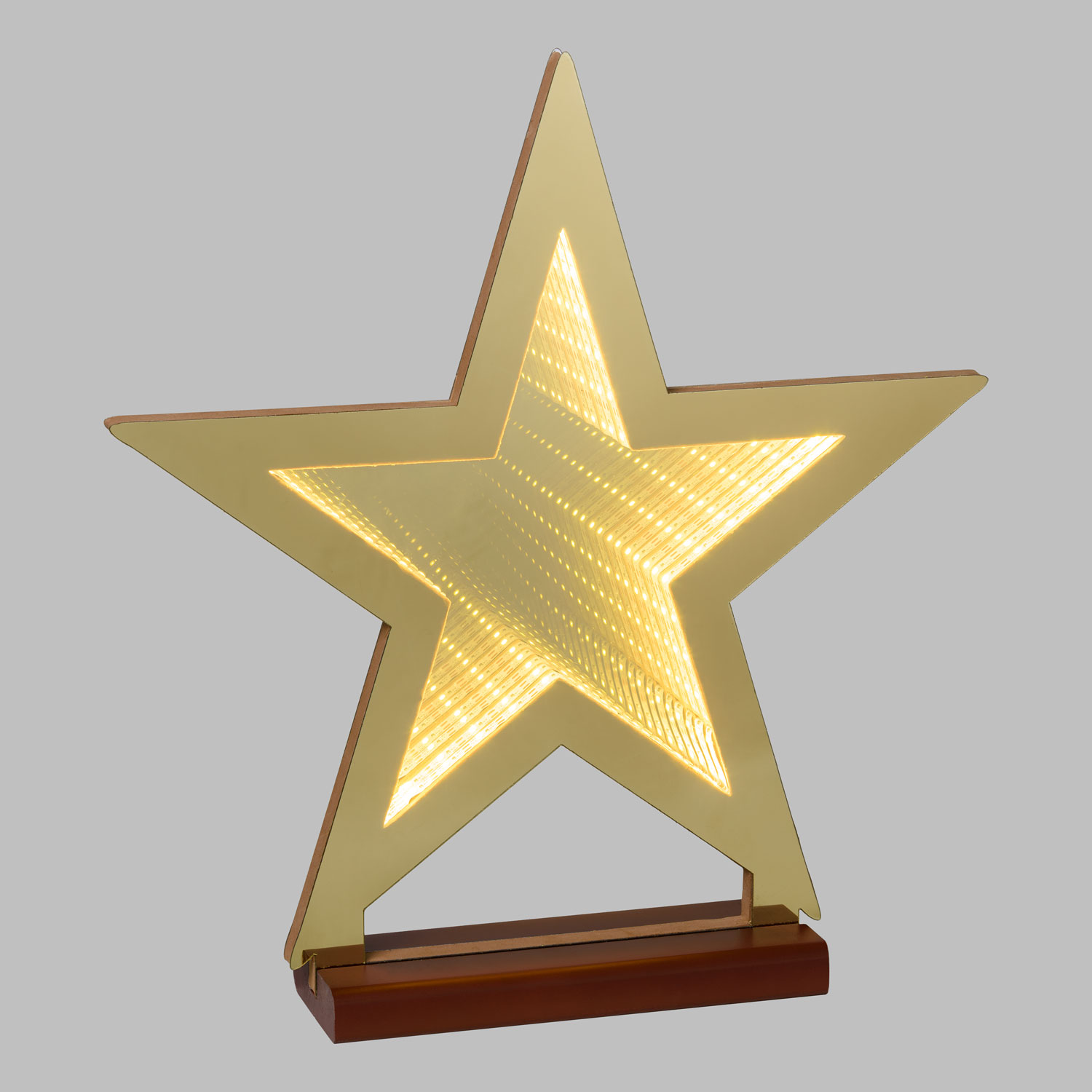 Étoile lumineuse Miroir Infini, h 36 cm, led blanc chaud traditionnel 3 Étoile lumineuse Miroir Infini, h 36 cm, led blanc chaud traditionnel 3