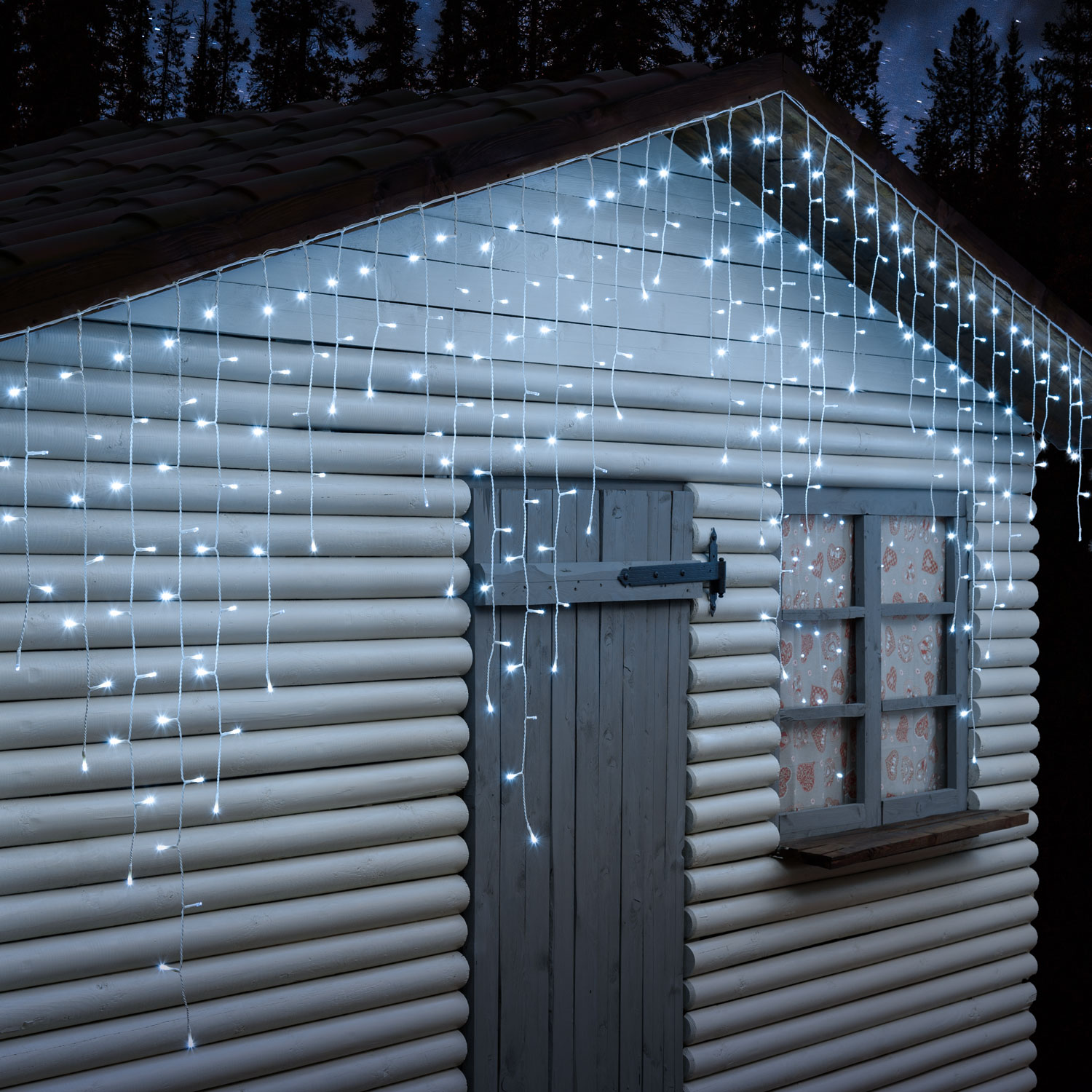 Stalattite 4,5 x 1,2 m, 300 led bianco freddo Stalattite 4,5 x 1,2 m, 300 led bianco freddo