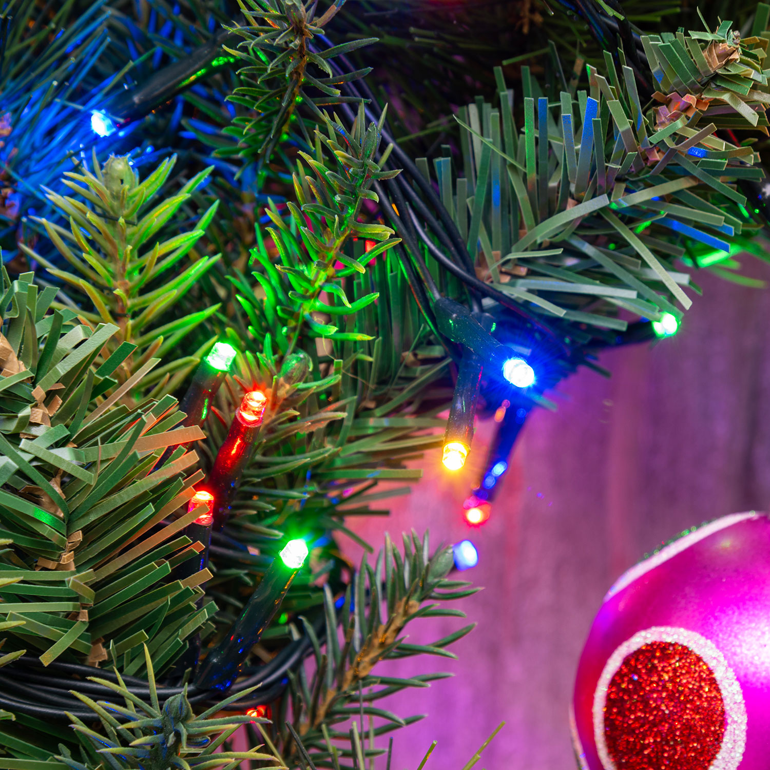 Catena a batteria con power bank 10 m, 200 miniled multicolor, cavo verde 4 Catena a batteria con power bank 10 m, 200 miniled multicolor, cavo verde 4