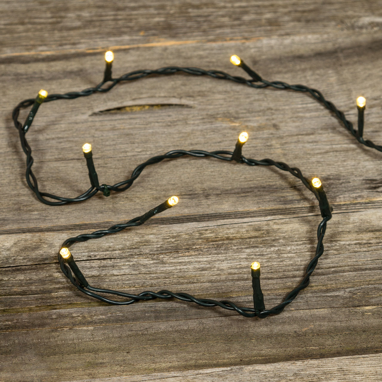 Lichterkette 1 m, 10 LEDs warmweiß Lichterkette 1 m, 10 LEDs warmweiß