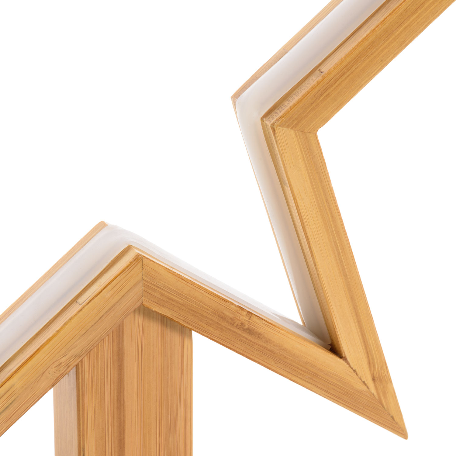 Stella in legno naturale, 35 cm, led bianco caldo, uso interno 5 Stella in legno naturale, 35 cm, led bianco caldo, uso interno 5