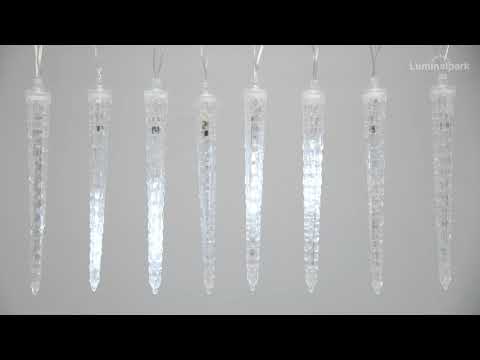 Guirlande 2,4 m, 8 Glaçons h. 22 cm, 80 LED blanc froid 2 Guirlande 2,4 m, 8 Glaçons h. 22 cm, 80 LED blanc froid 2